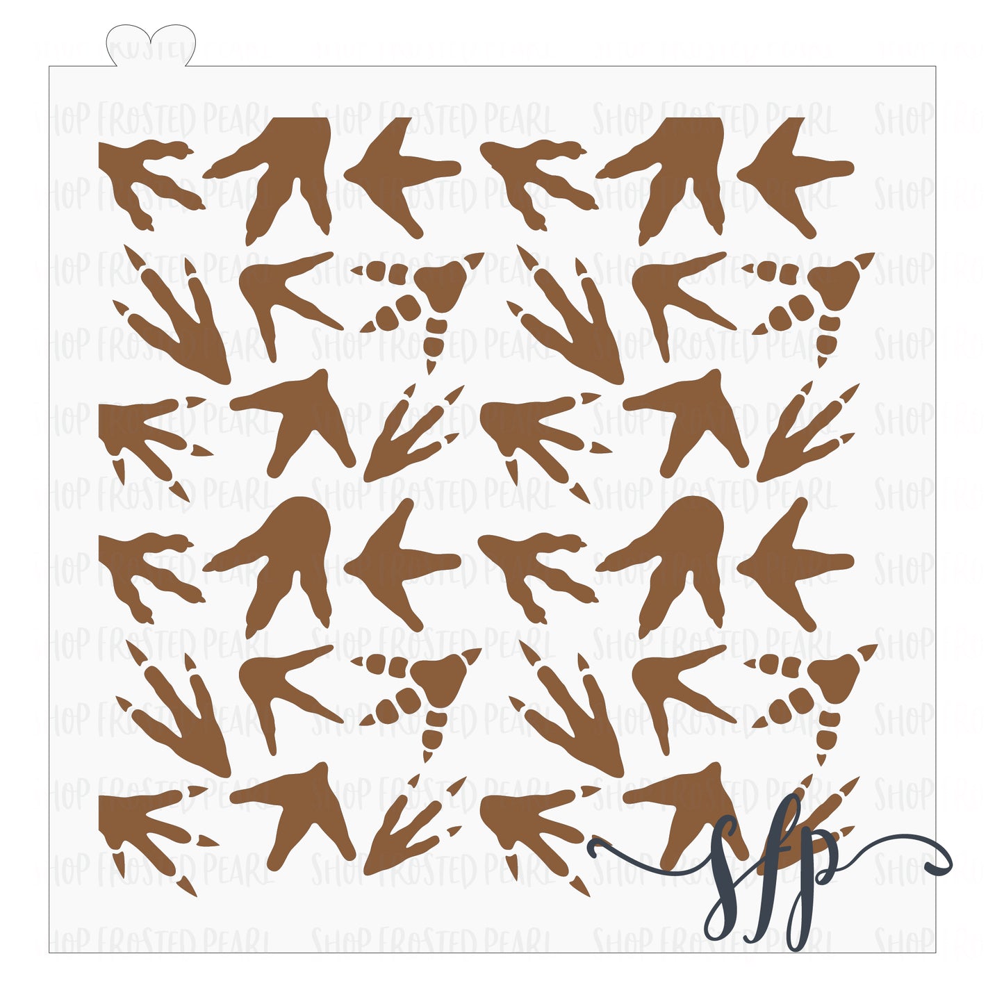 Dinosaur Prints - Stencil