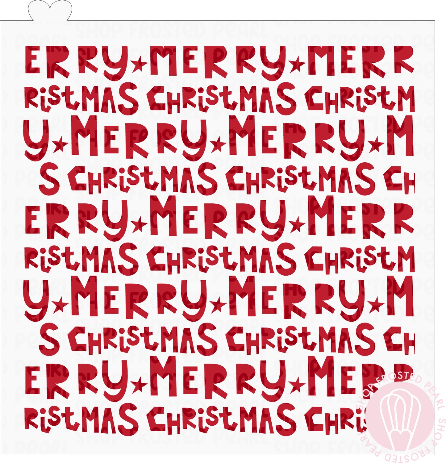 Merry Christmas Font - Stencil