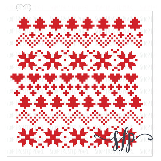 Cozy Christmas Sweater - Stencil