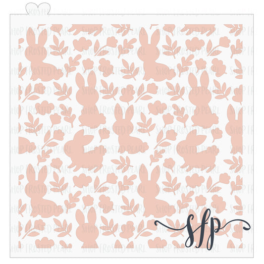 Bunny Florals - Stencil