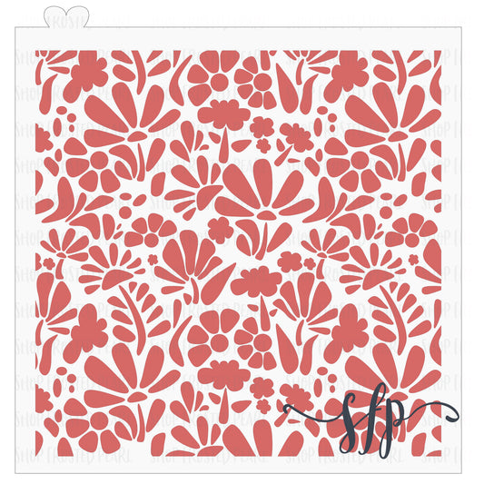 Chic Floral - Stencil