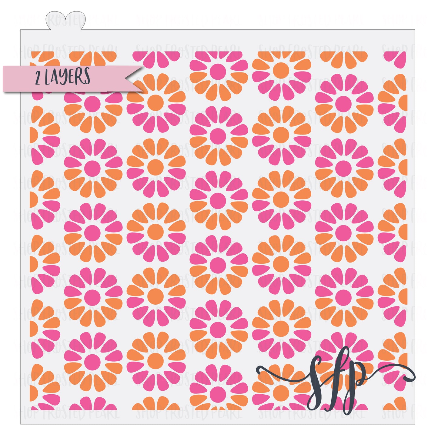 70s Floral - Stencil