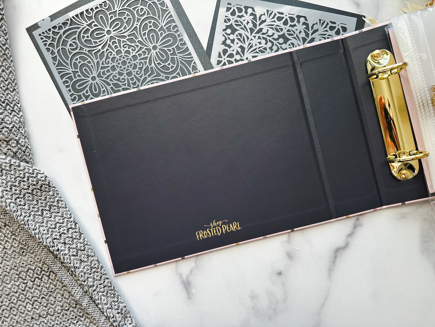 Stencil Organizer - Autumn Plaid