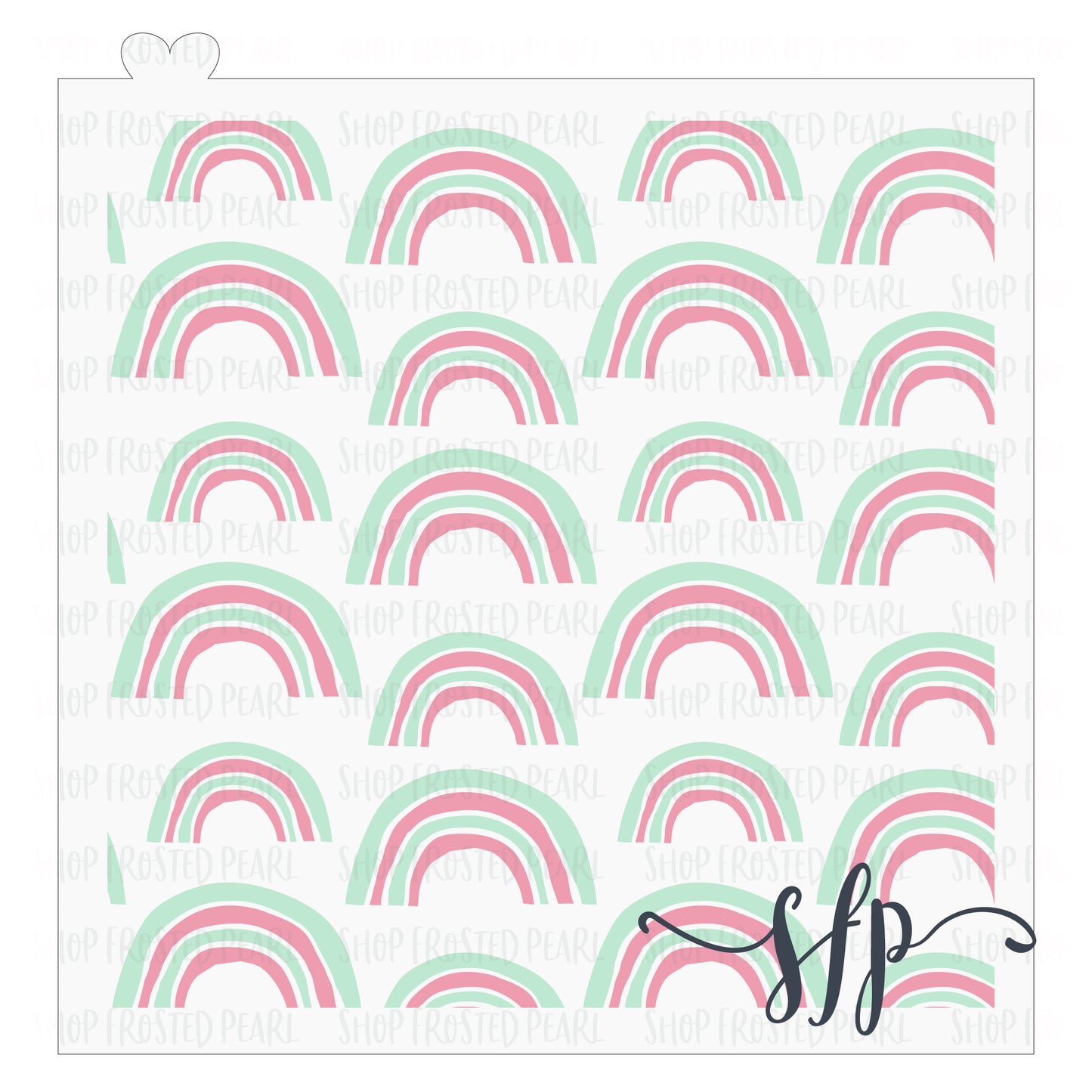 Doodle Rainbows - Stencil