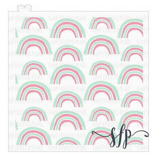Doodle Rainbows - Stencil