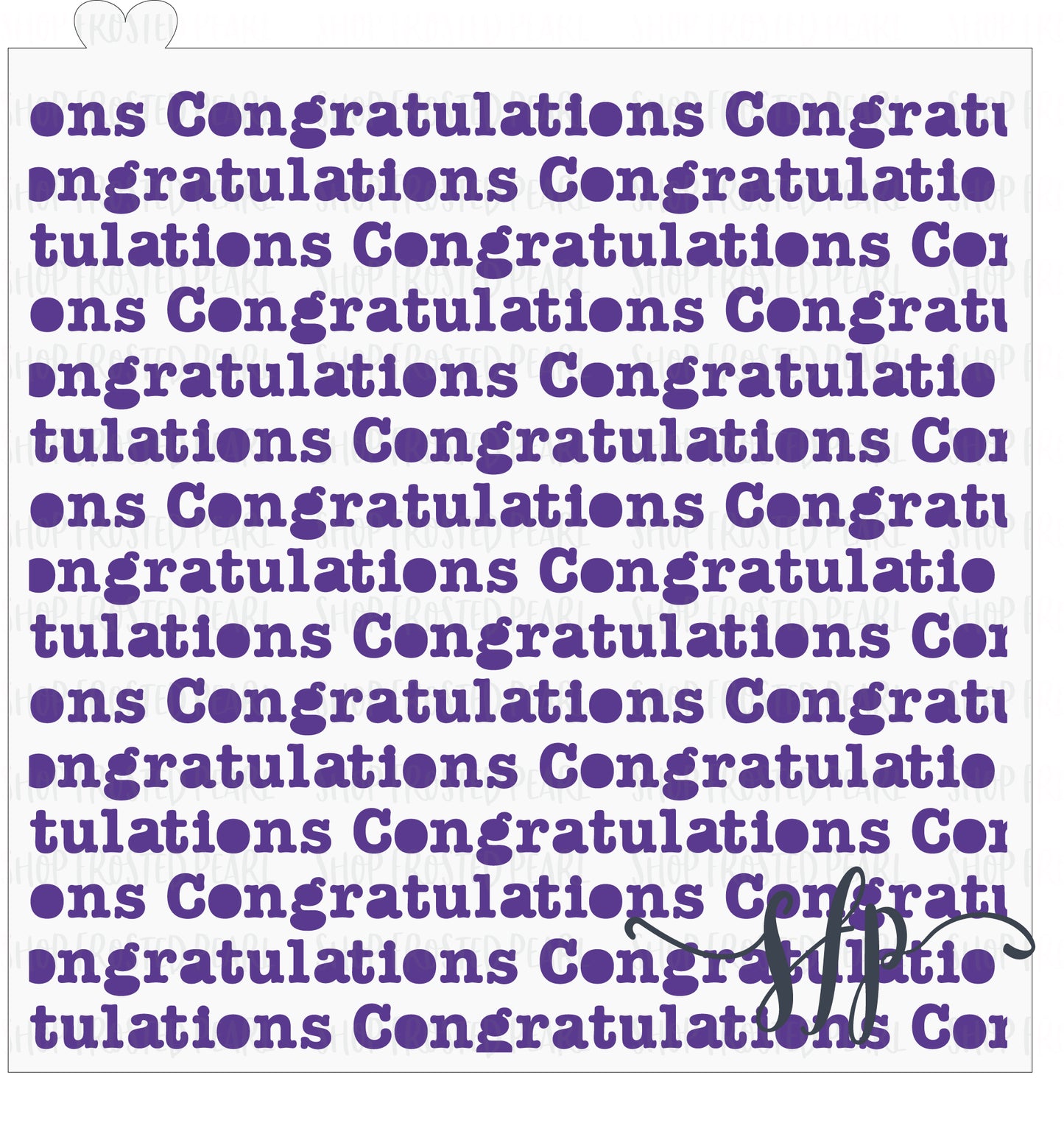 Congratulations Type - Stencil
