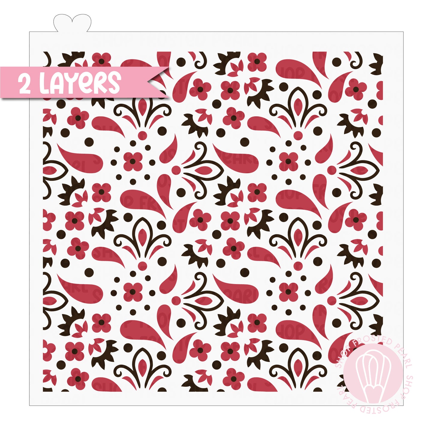 Bandana Paisley - Stencil