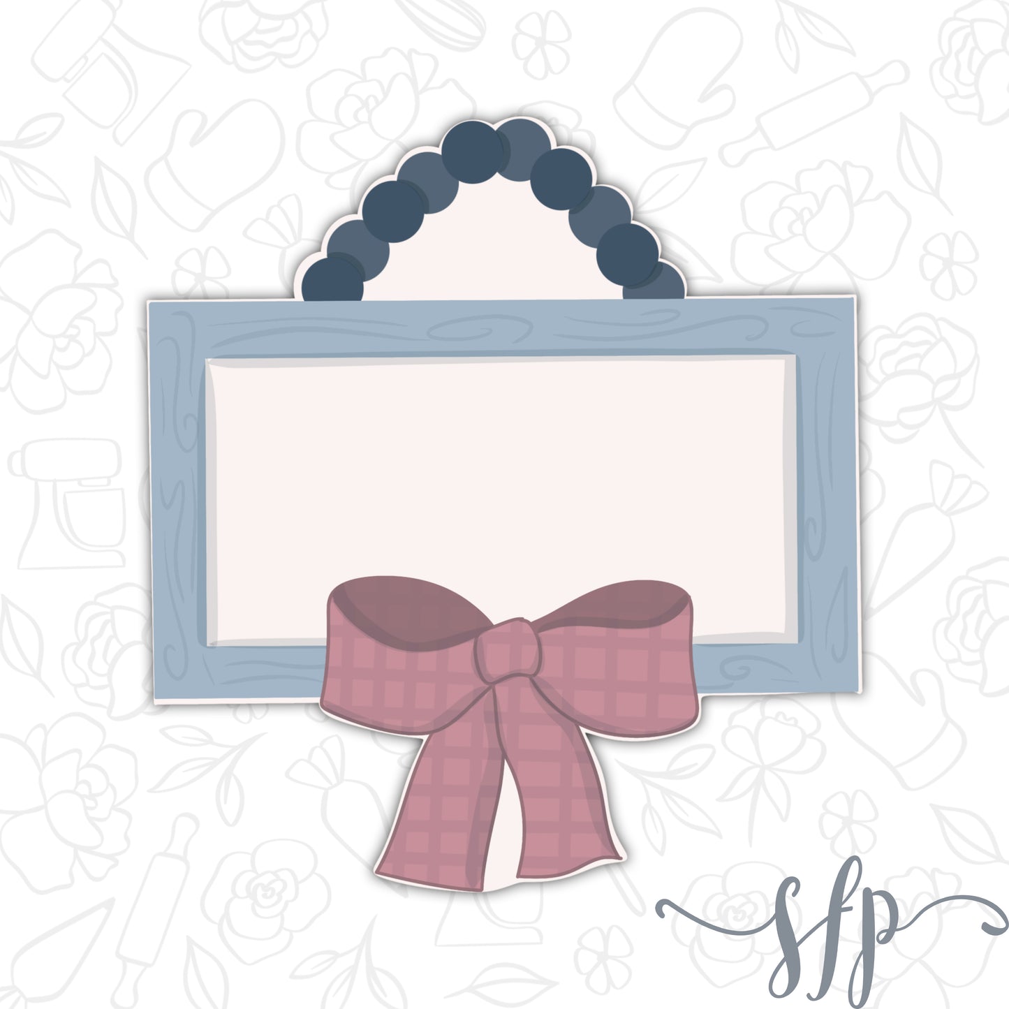 Farmhouse Sign with Bow- Cutter