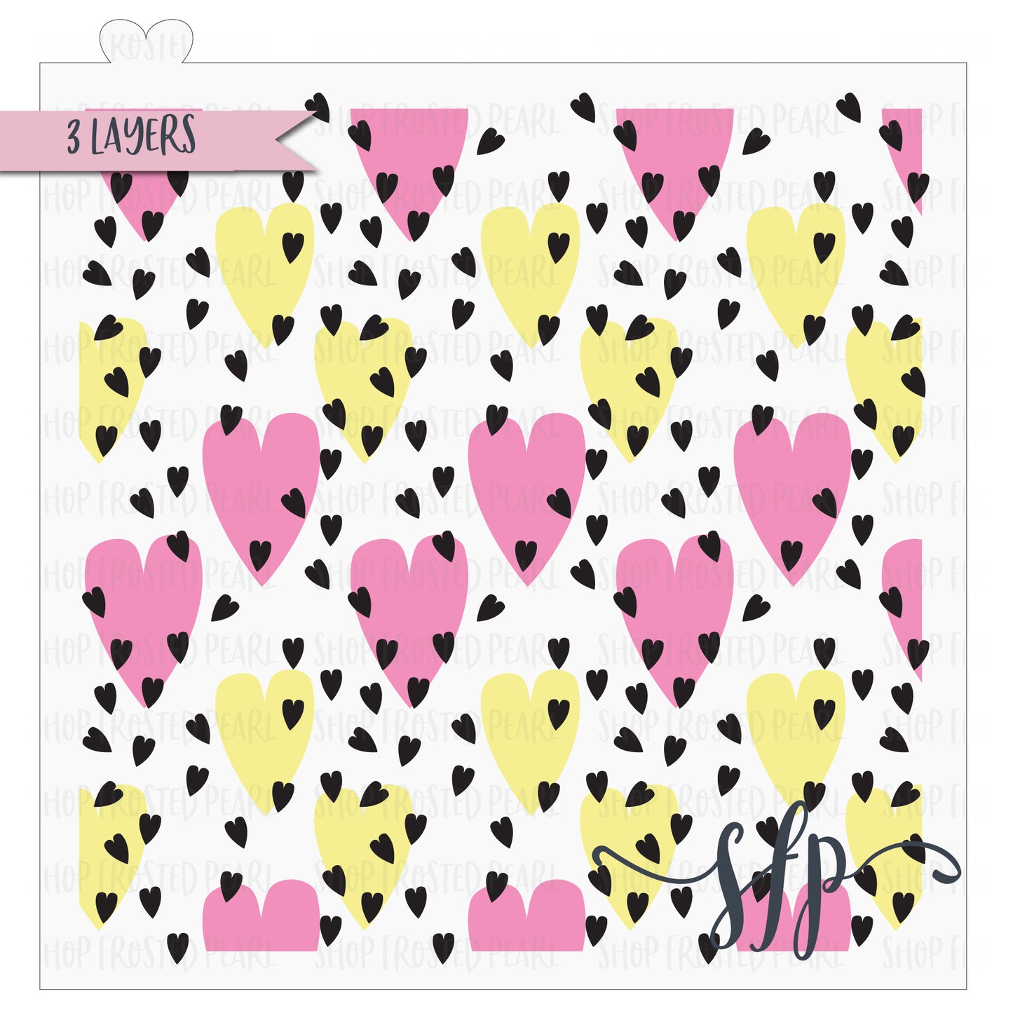 Sweet Hearts - Stencil