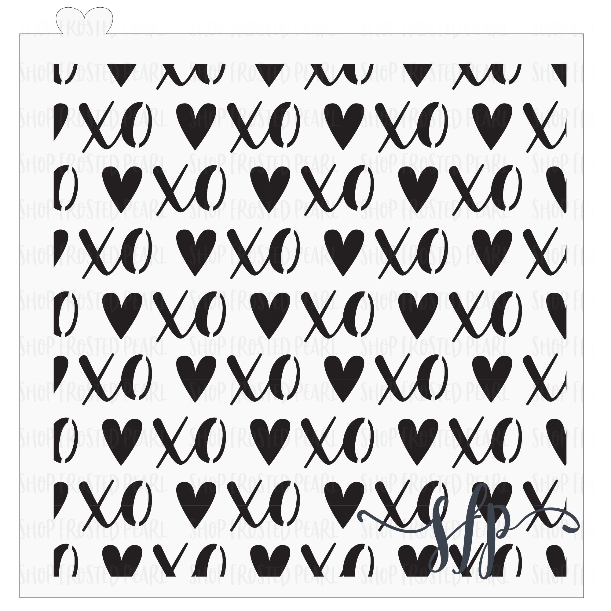 Scattered Hearts Stencil Design - SVG FILE ONLY