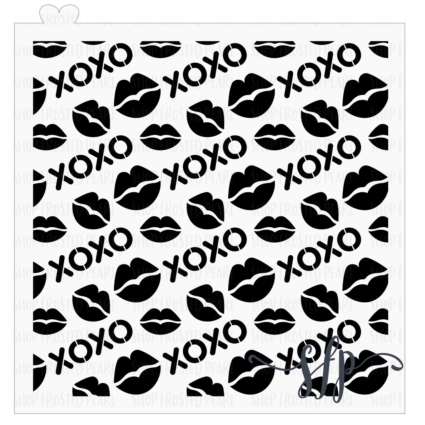 Lips, Hugs & Kisses - Stencil