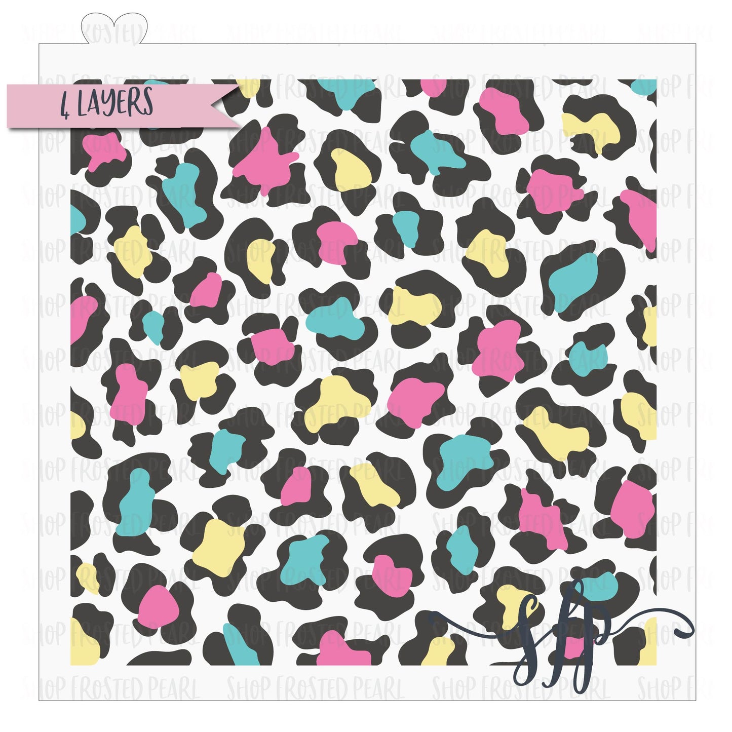 80s Leopard - Stencil