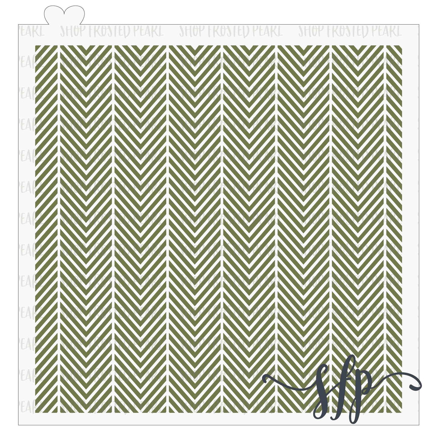 Small Herringbone - Stencil