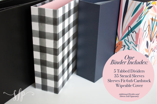 Stencil Organizer - Floral