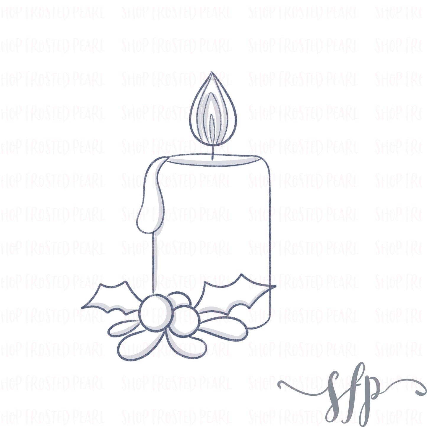 Holly Candle- Cutter