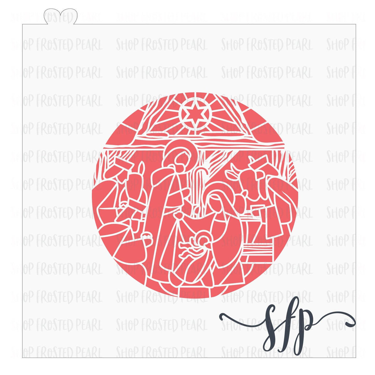 Manger Scene - Stencil