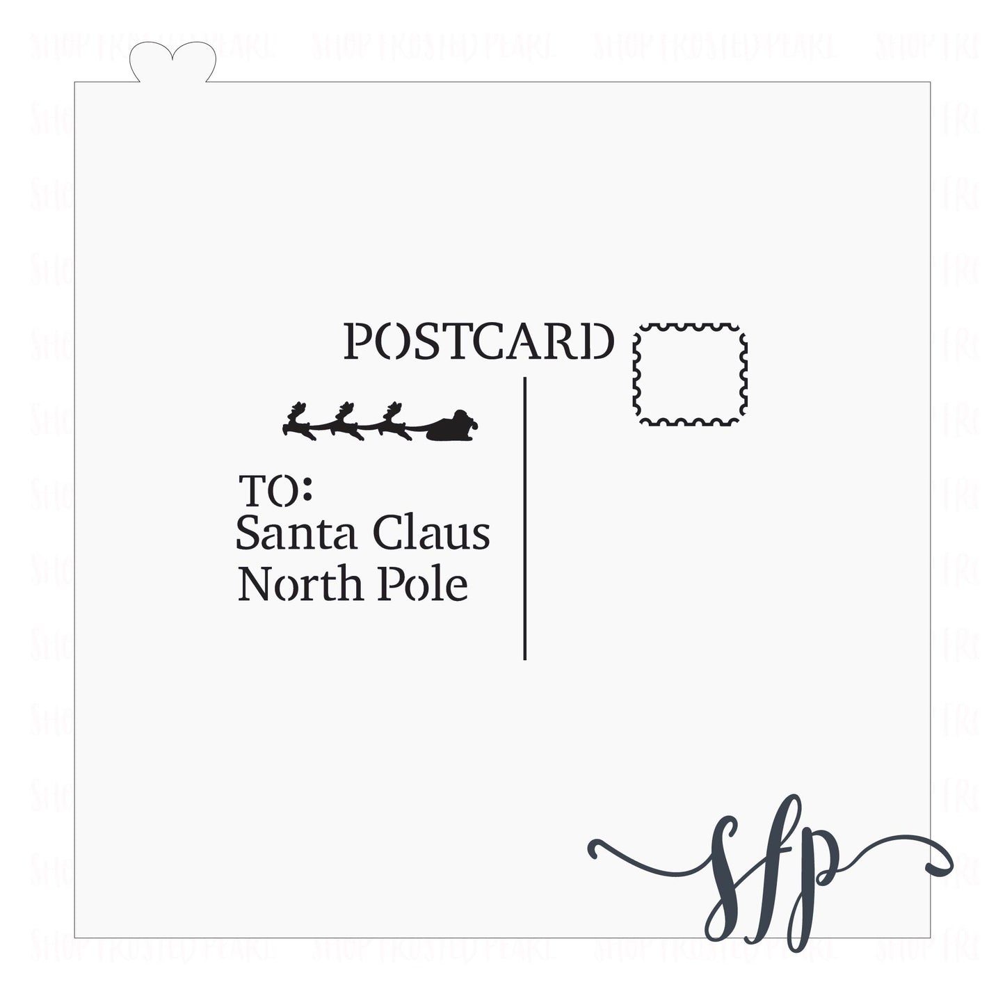 Postcard to Santa - Stencil