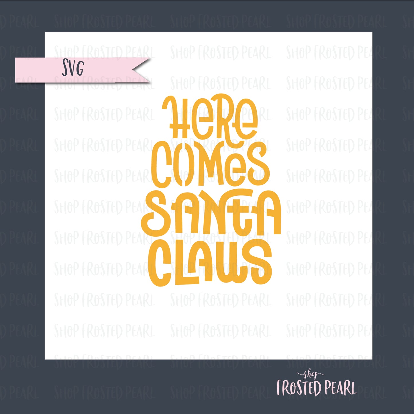 Here Comes Santa - Stencil