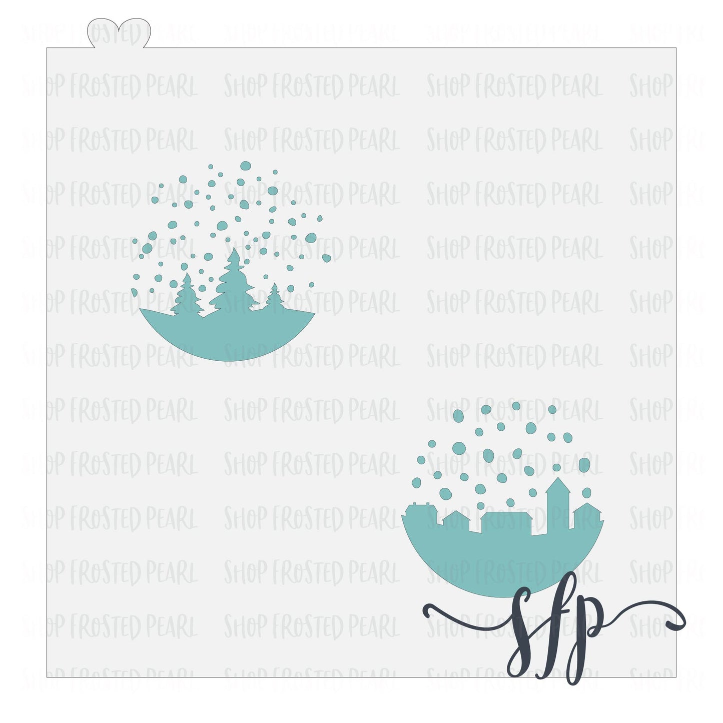 Snow Globe Scenes - Stencil