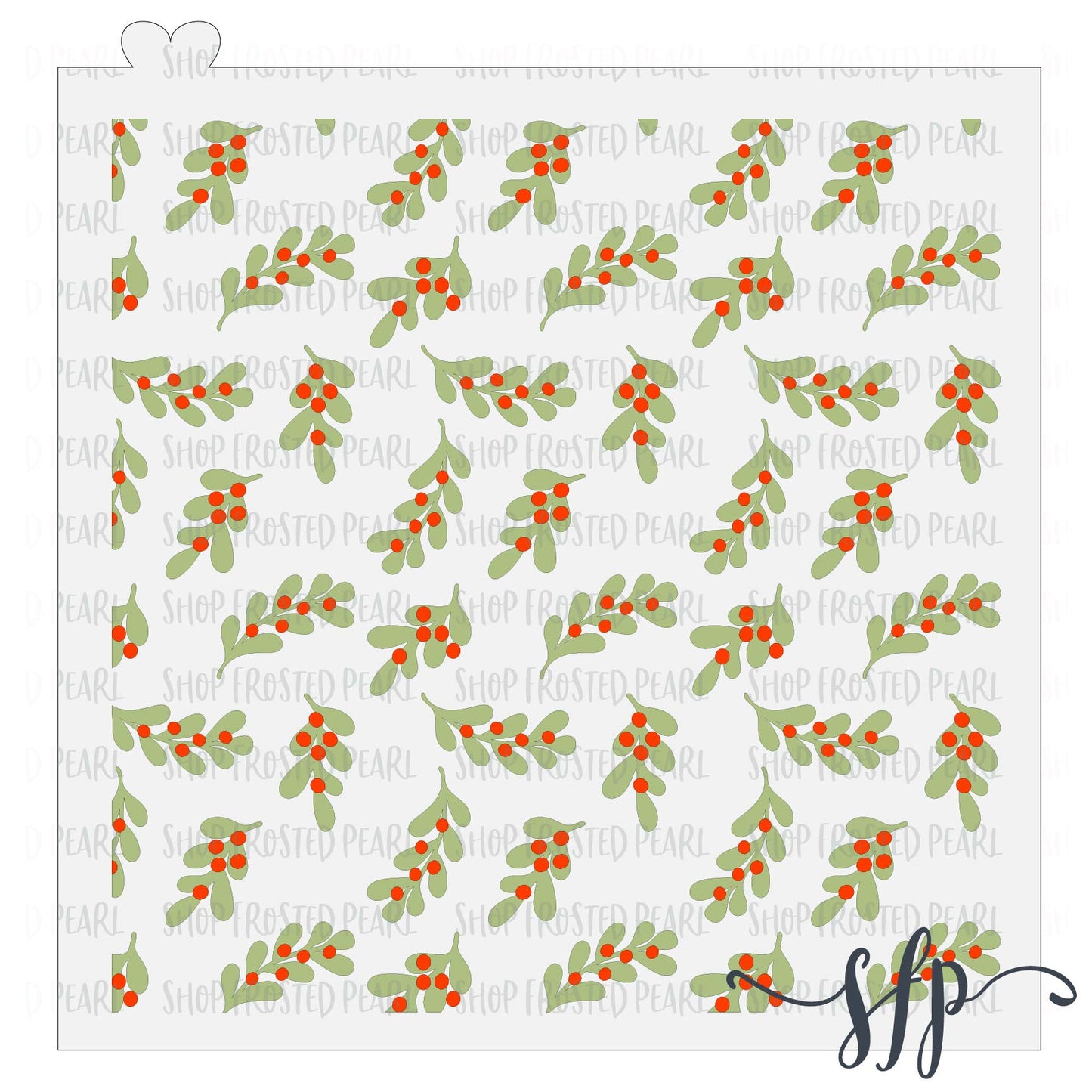 Mistletoe Branches - Stencil