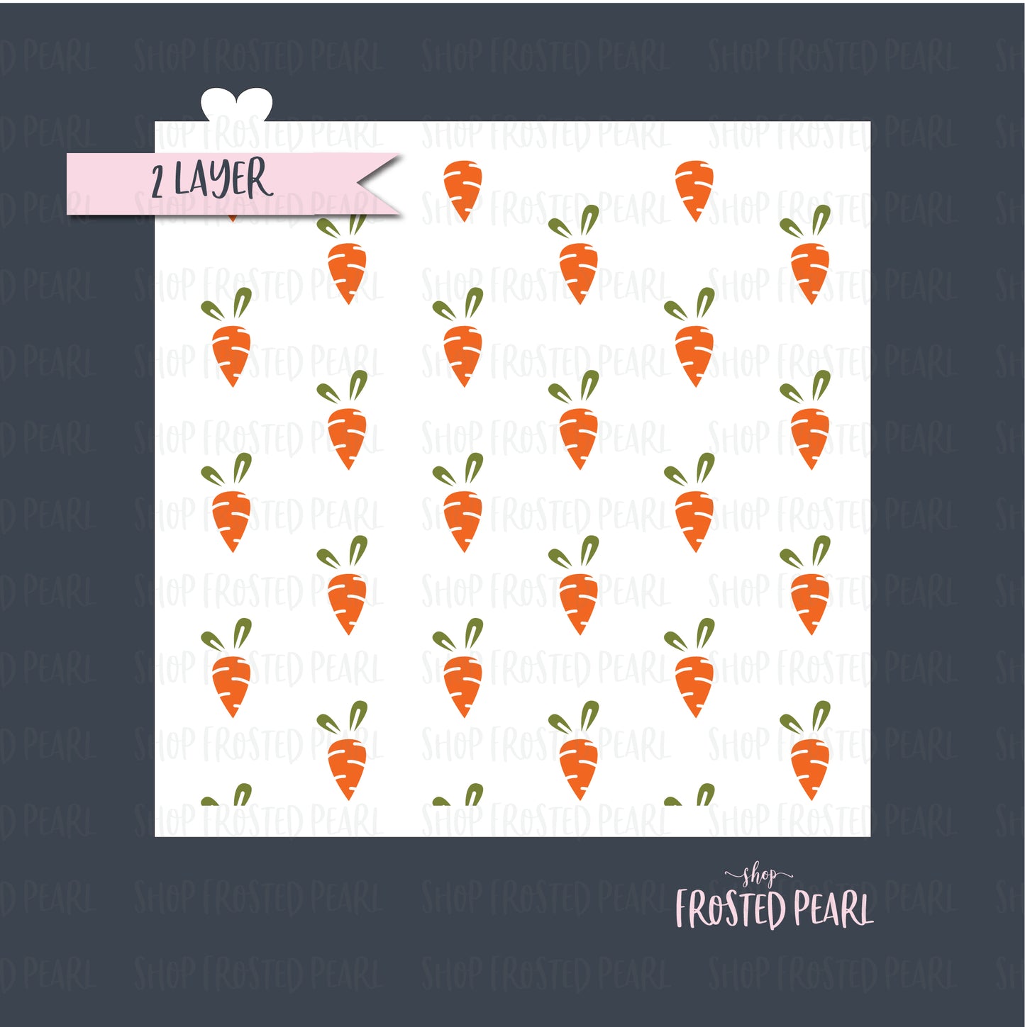 Modern Carrot - Stencil