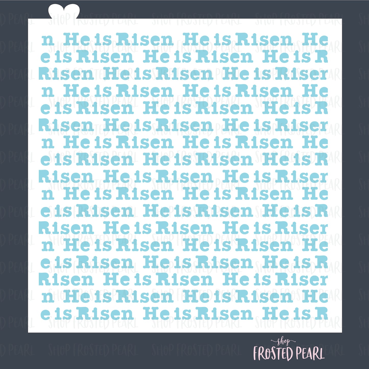 He Is Risen Typewriter - Stencil