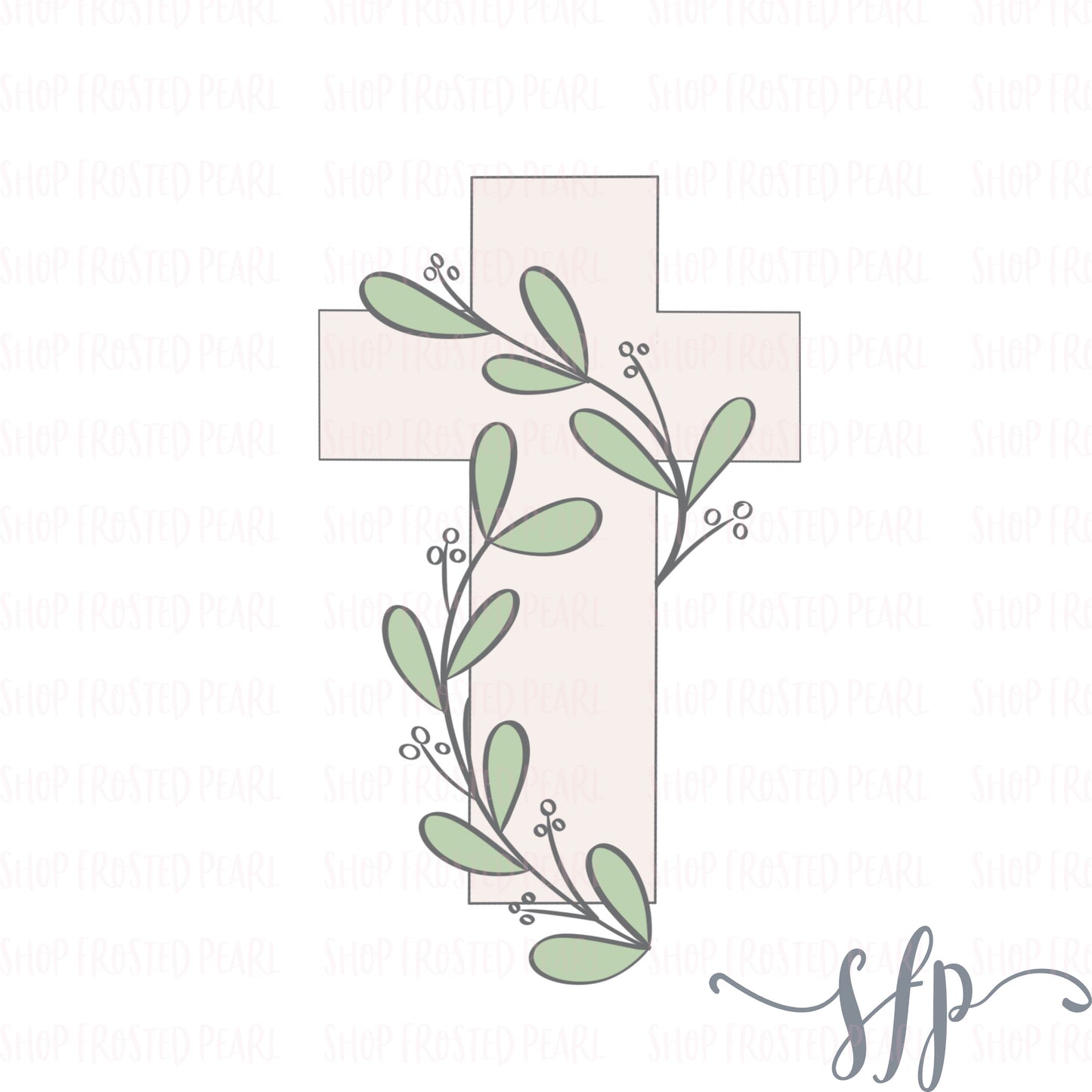 Floral Cross - Cutter