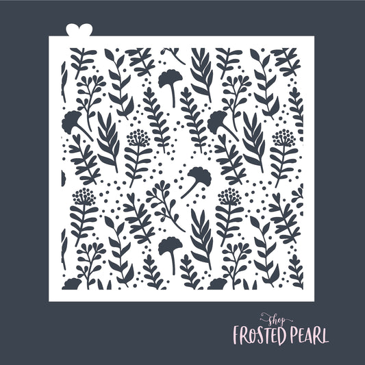 Modern Blossoms - Stencil