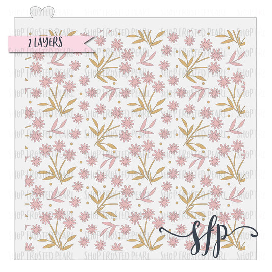 Daisy Bouquet - Stencil