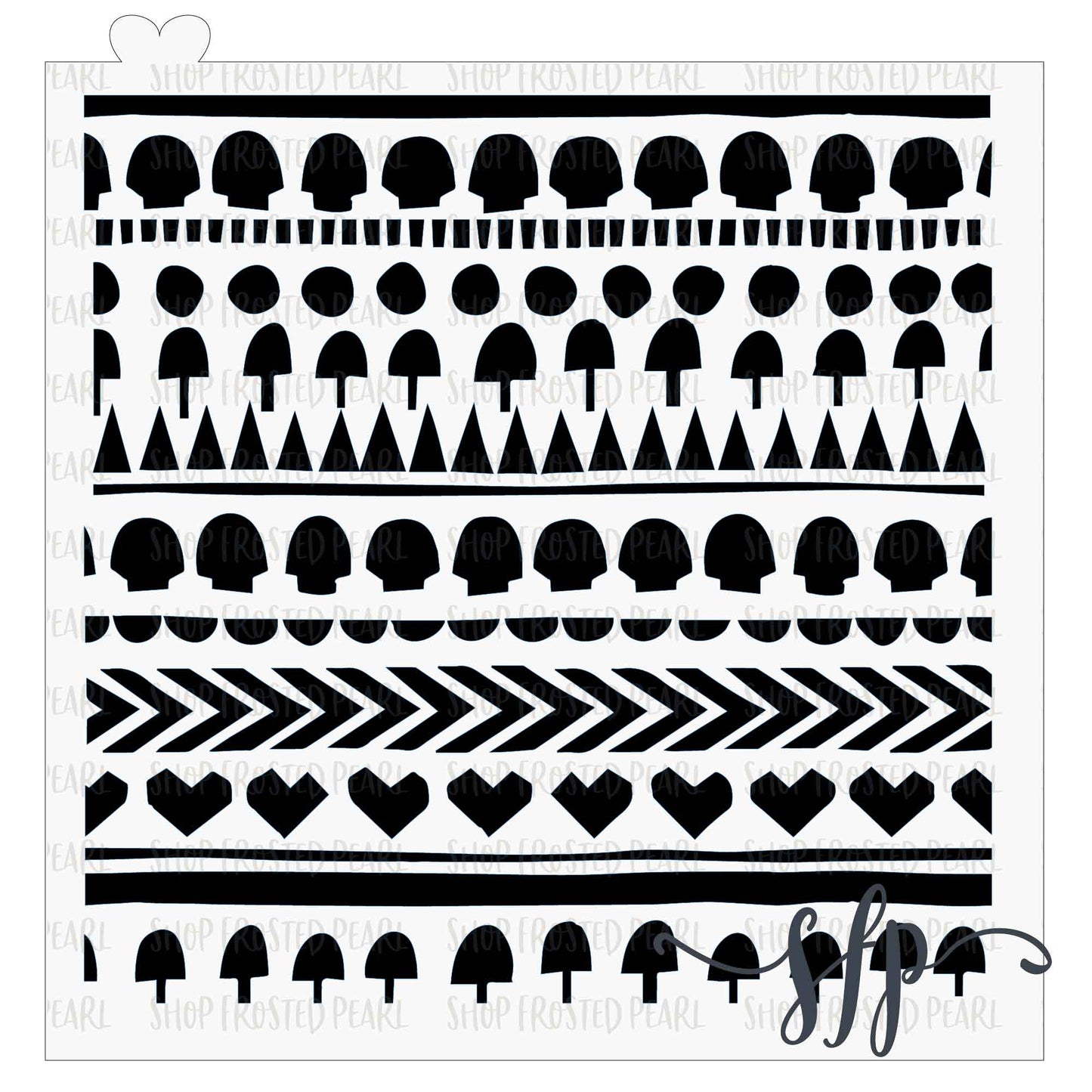 Tribal Skull - Stencil