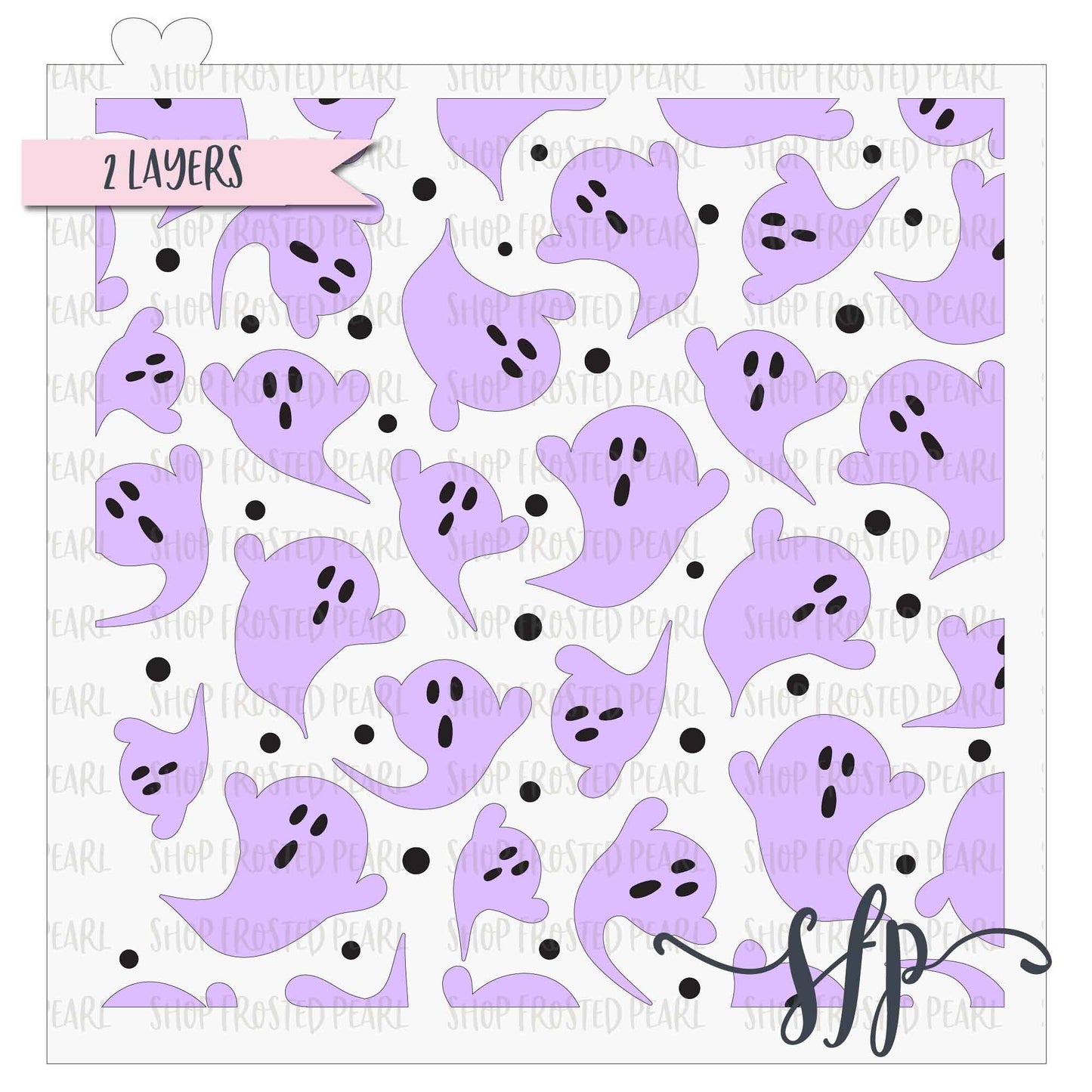 Ghostly Faces - Stencil