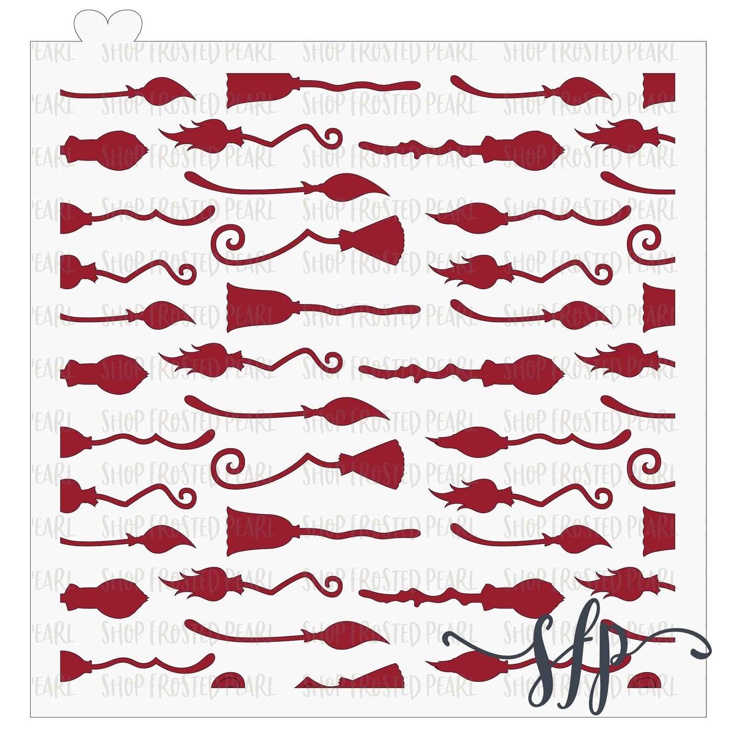 Witches/Wizard Brooms - Stencil