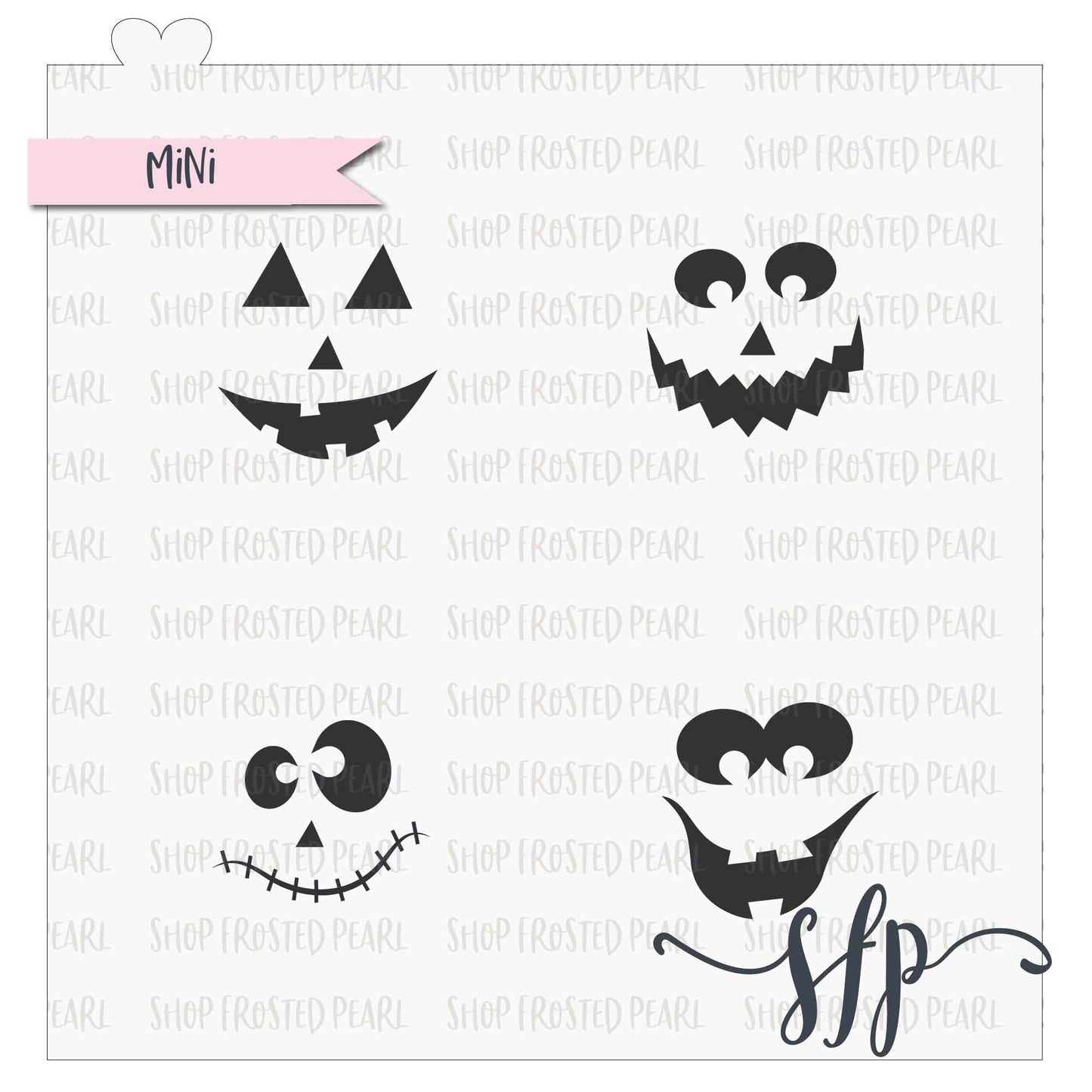 Jack o Lantern Faces - Stencil