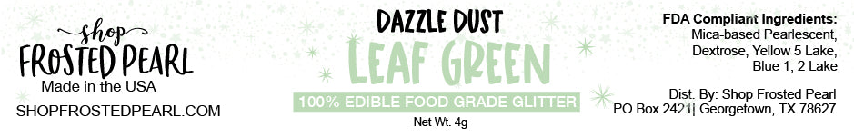 Leaf Green Dazzle Dust - Edible Glitter