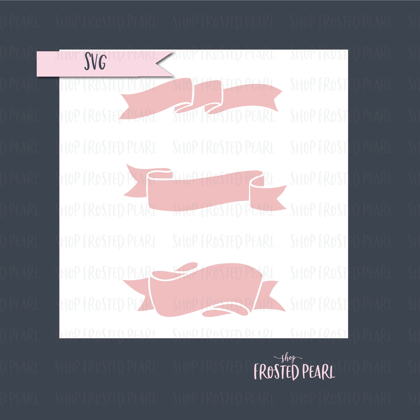 Ribbon Banners - Stencil