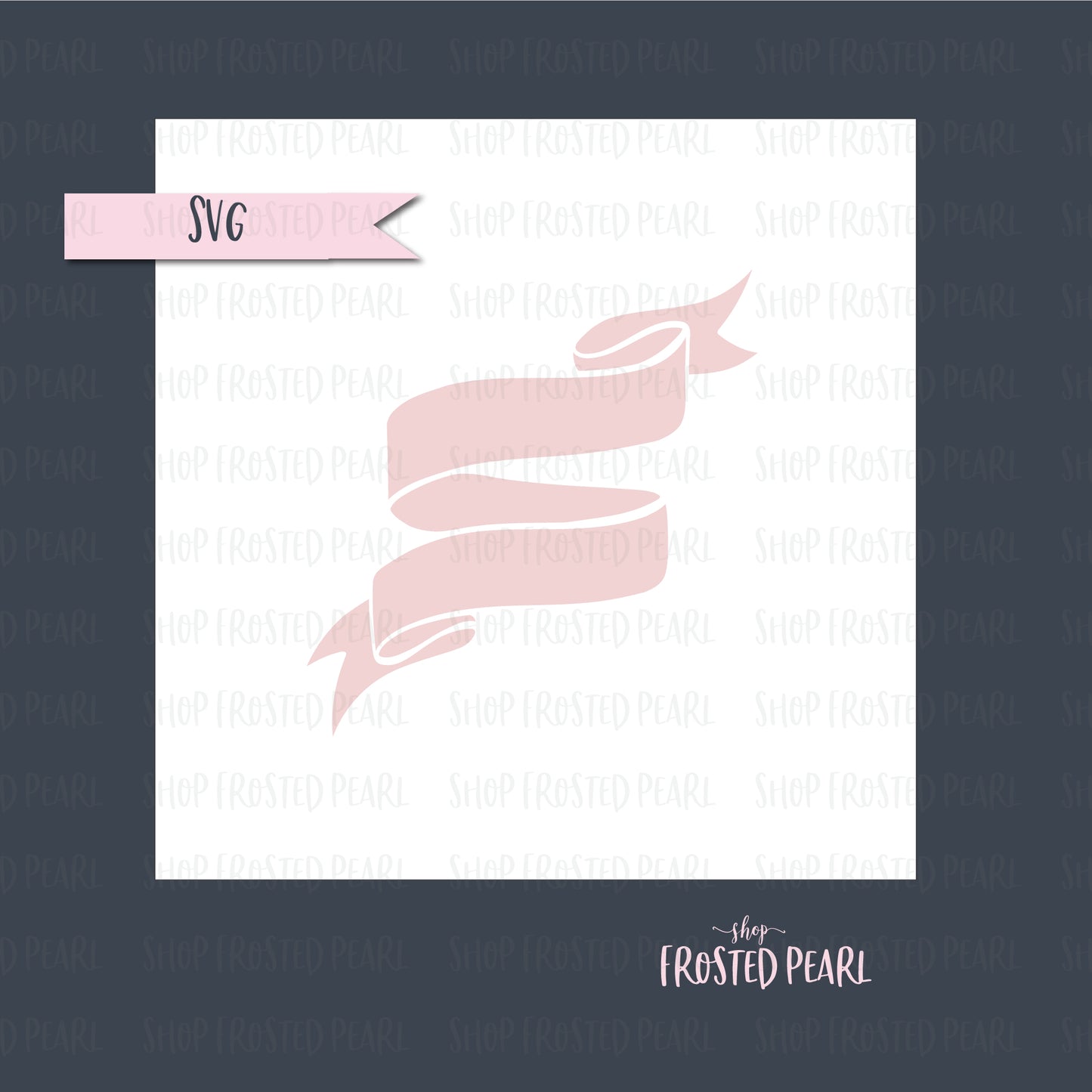 Ribbon Banners II - Stencil