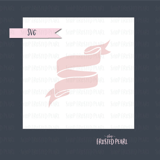 Ribbon Banners II - Stencil