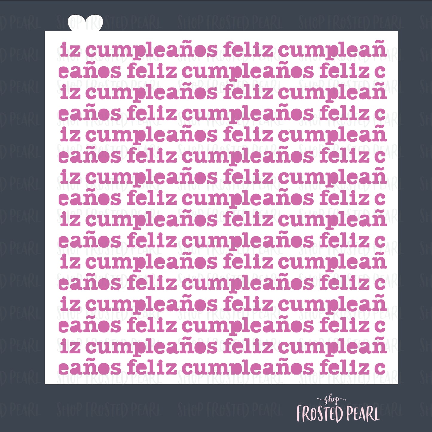 Feliz Cumpleanos Type - Stencil