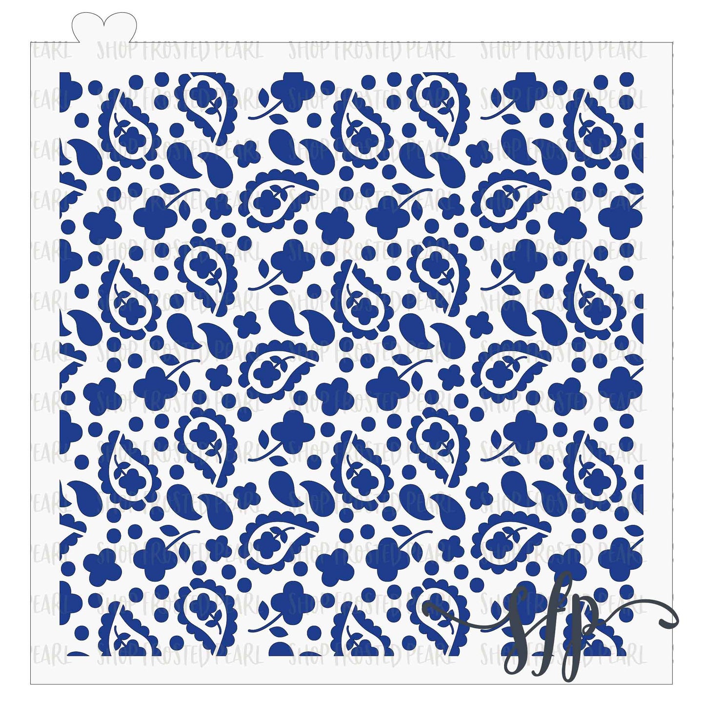 Bandana Paisley II - Stencil