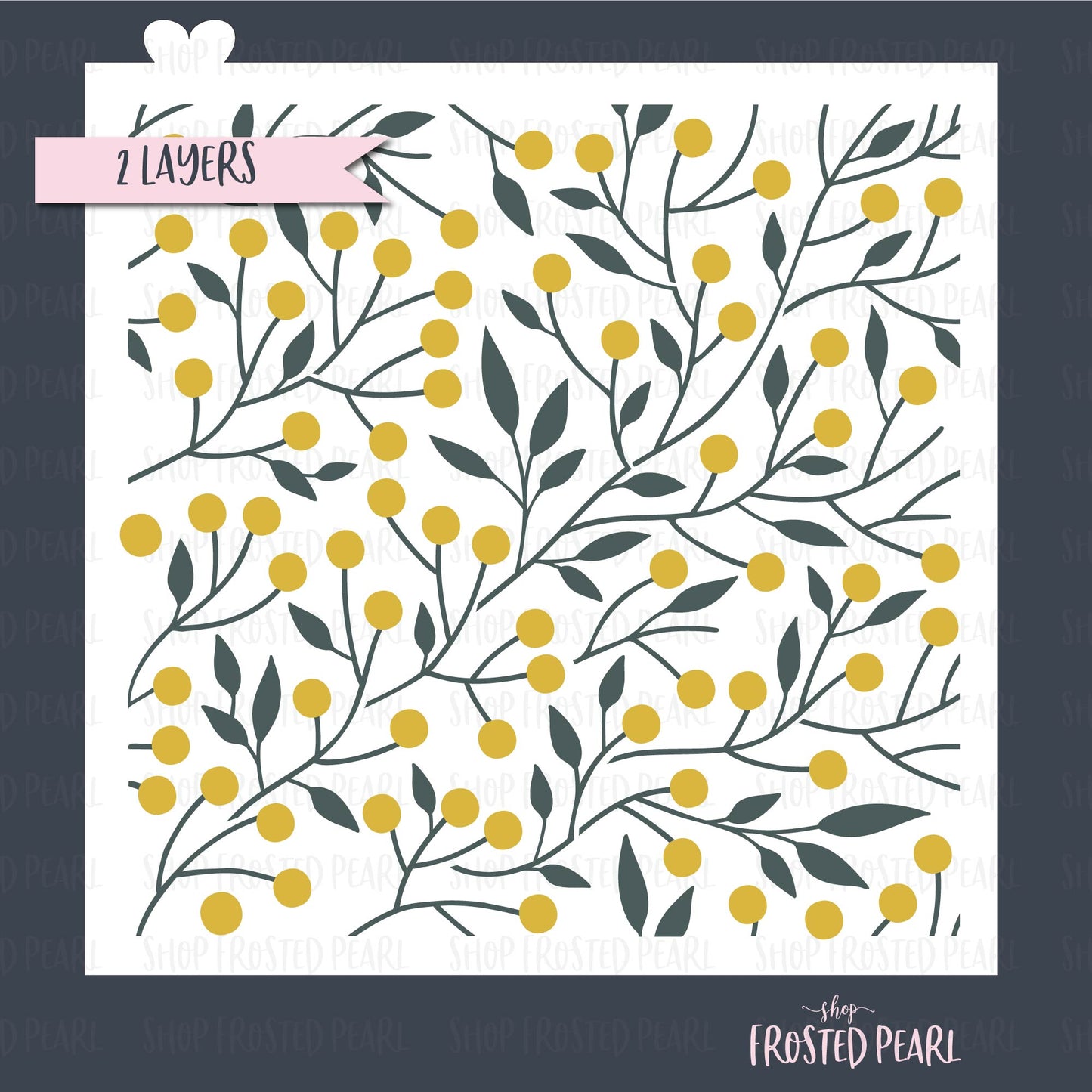 Honey Meadows Vine - Stencil