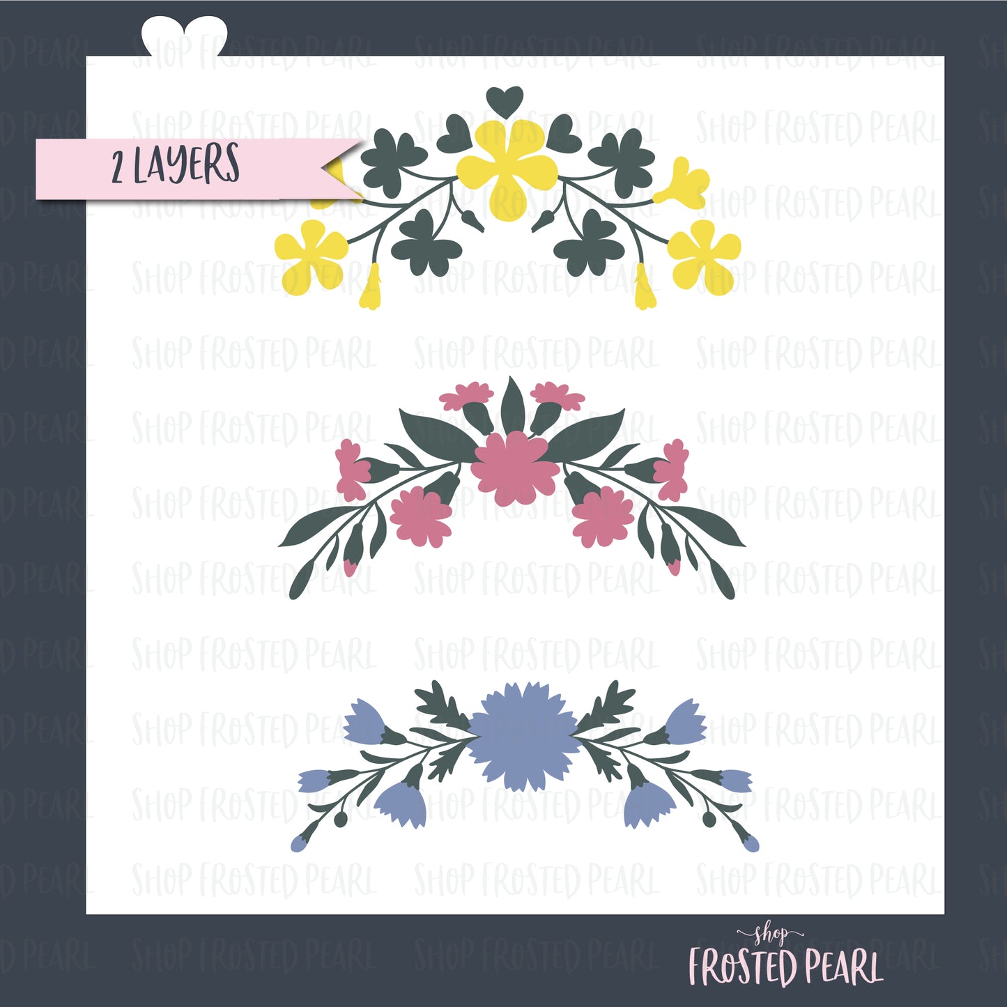 Floral Arches - Stencil