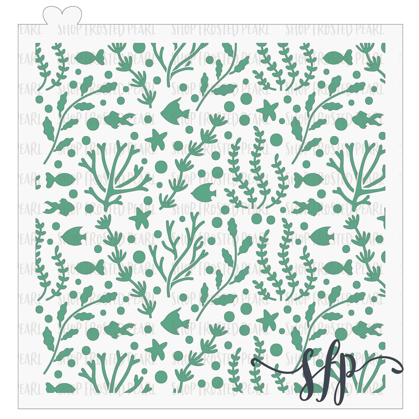 Ocean Scene - Stencil