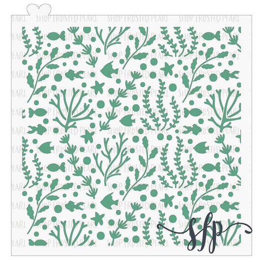 Ocean Scene - Stencil