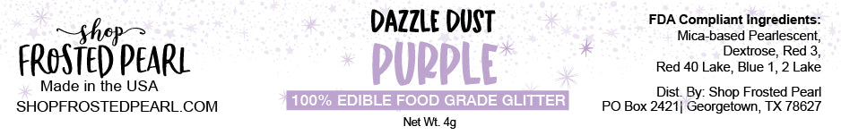 Purple Dazzle Dust - Edible Glitter