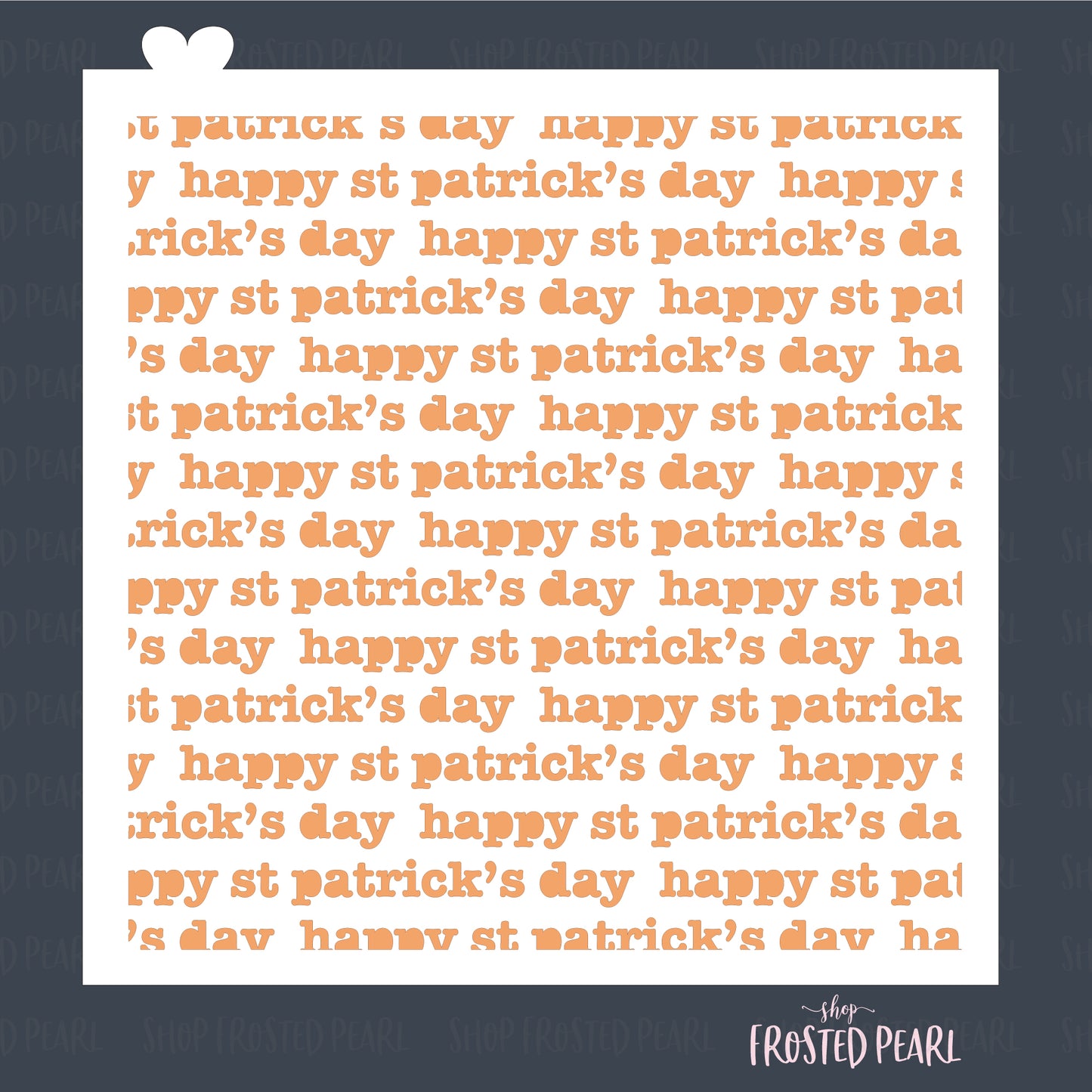 Happy St Patrick's Day Lettering - Stencil