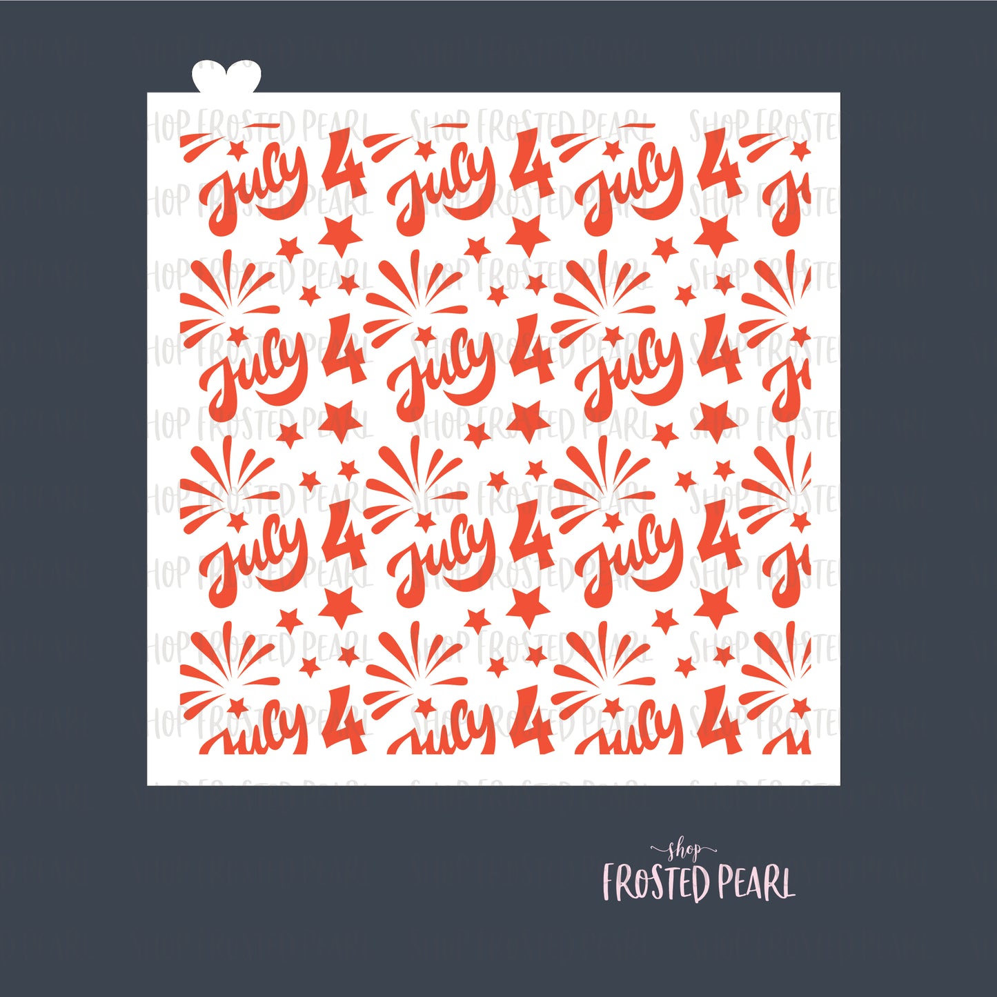 Firework Theme Pattern - Stencil