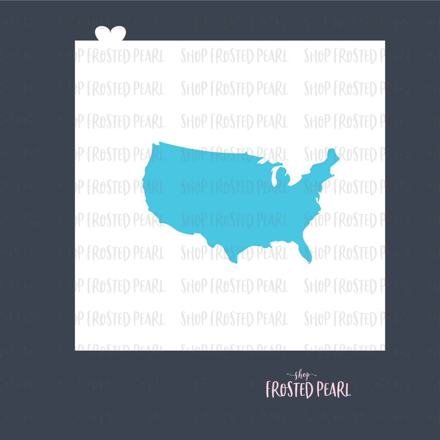 USA Silhouette - Stencil