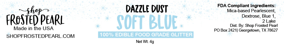 Soft Blue Dazzle Dust - Edible Glitter