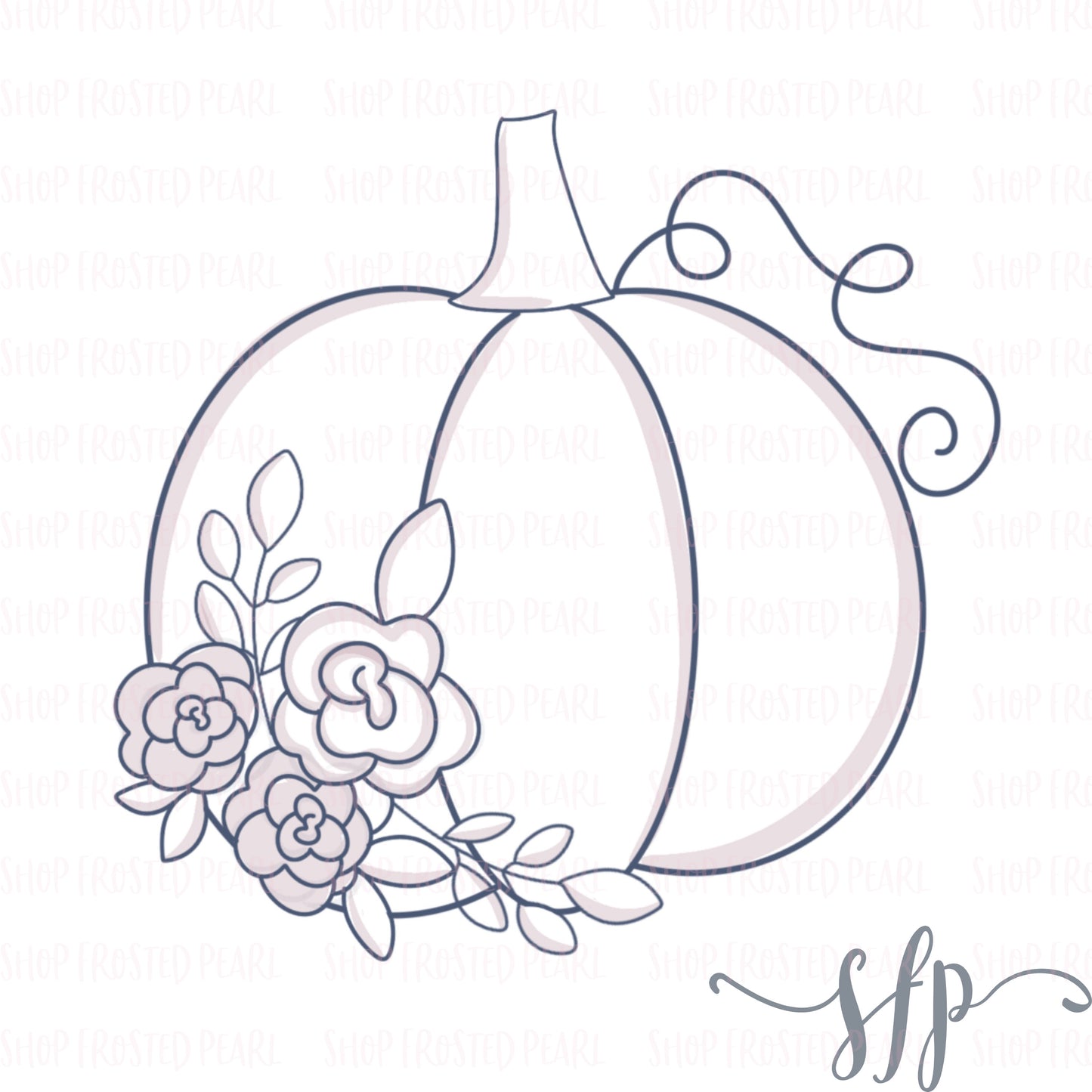 Floral Pumpkin- Cutter