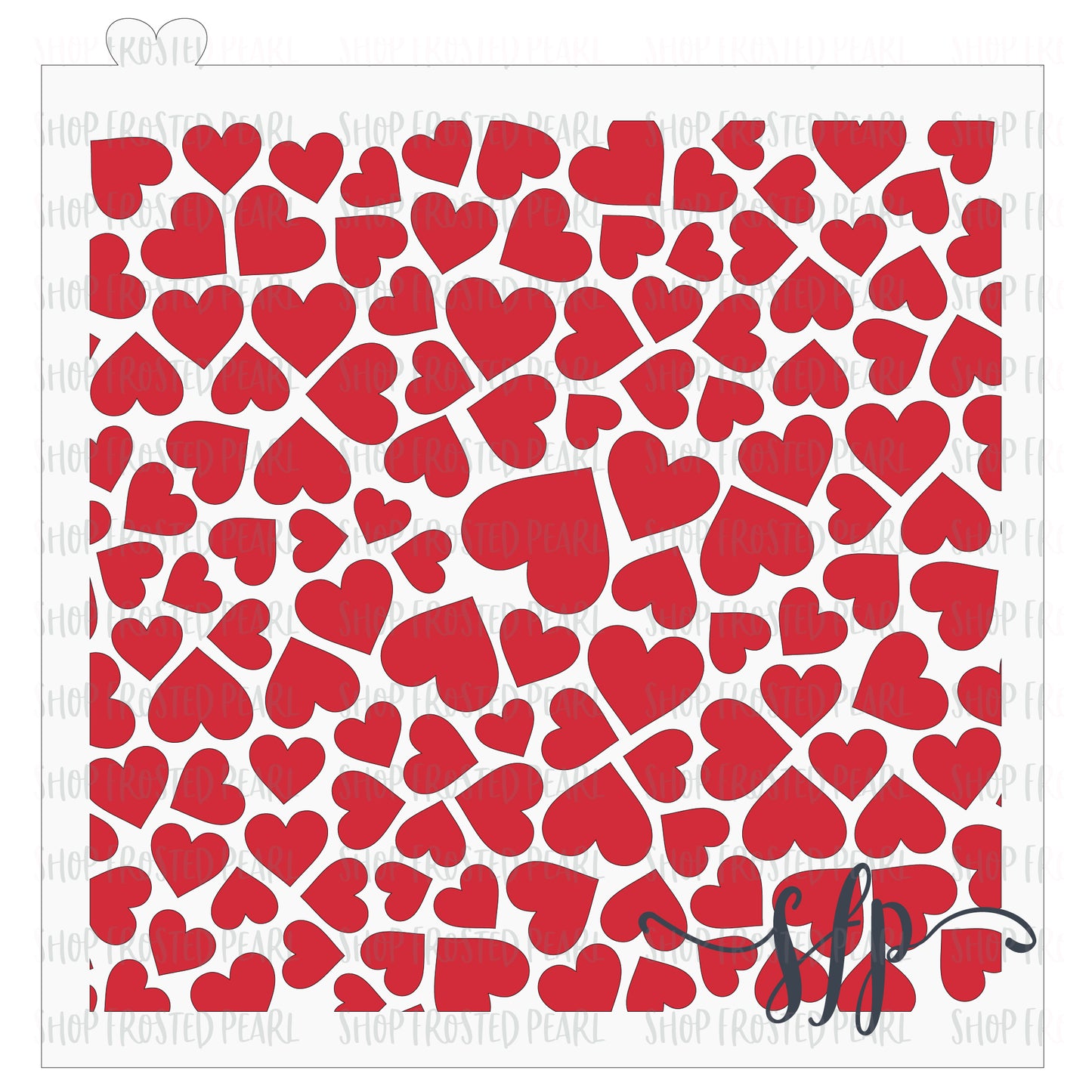 Heart Scatter - Stencil